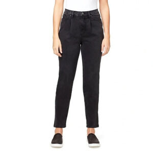 GLORIA Vanderbilt Slimming High Rise Drifter Pleated Mom Jeans Wheaton NEW 16